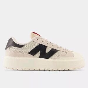 New Balance CT302 Sneakers - Beige/Black, Size 9